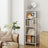 5-Tier Shelf - Tempered Glass - Clear - Versatile Storage Rack for Home and Office