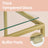 Console Table - Tempered Glass - Gold