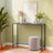 Entryway Table - Tempered Glass - Black
