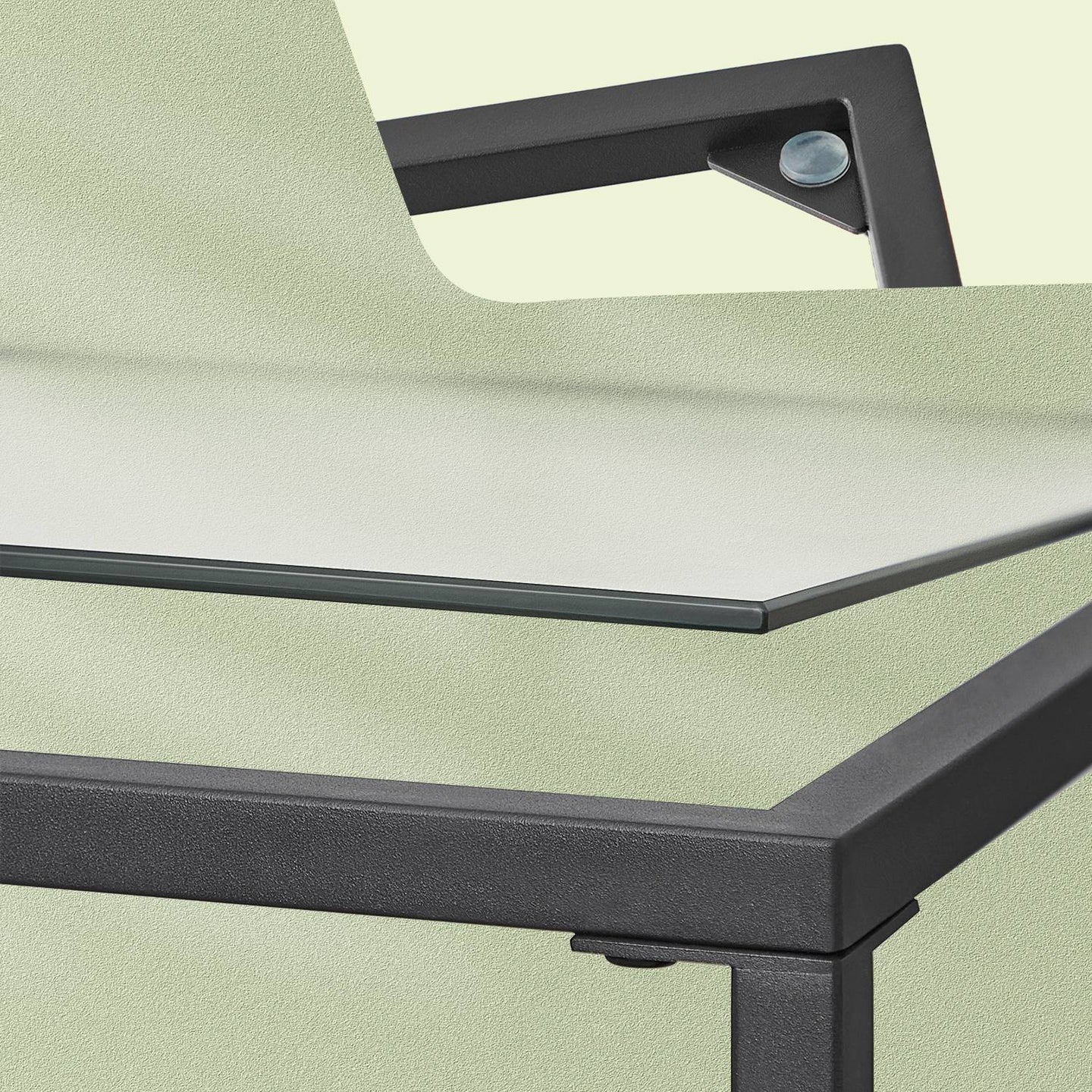Entryway Table - Tempered Glass - Black