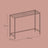Modern Console Table - Tempered Glass - Gold - Sturdy Metal Frame with Adjustable Feet