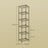 6-Tier Glass Shelf, Bookshelf - Tempered Glass and Steel - Gold