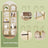 5-Tier Storage Rack - Tempered Glass - Clear - Arched Design with Steel Frame