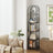 5-Tier Storage Rack - Tempered Glass - Clear - Arched Design with Steel Frame