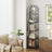 5-Tier Storage Rack - Tempered Glass - Clear - Arched Design with Steel Frame