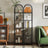 5-Tier Storage Rack - Tempered Glass - Clear - Arched Design with Steel Frame