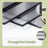5-Tier Storage Rack - Tempered Glass - Clear - Arched Design with Steel Frame