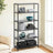 6-Tier Bookshelf - Tempered Glass - Clear