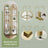 5-Tier Corner Shelf - Glass - Golden