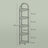 5-Tier Corner Shelf - Glass - Golden