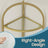 3-Tier Corner Shelf - Tempered Glass - Metal Frame