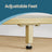 3-Tier Corner Shelf - Tempered Glass - Metal Frame