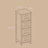 Bathroom Floor Storage Cabinet - Wood - Laurel Green - Freestanding Unit with 4 Drawers