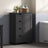 Bathroom Floor Storage Cabinet - Wood - Cloud White - Freestanding with 4 Drawers and 1 Door