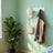 Wall Mounted Coat Rack - Metal - White - 4 Tri-Hooks for Entryway