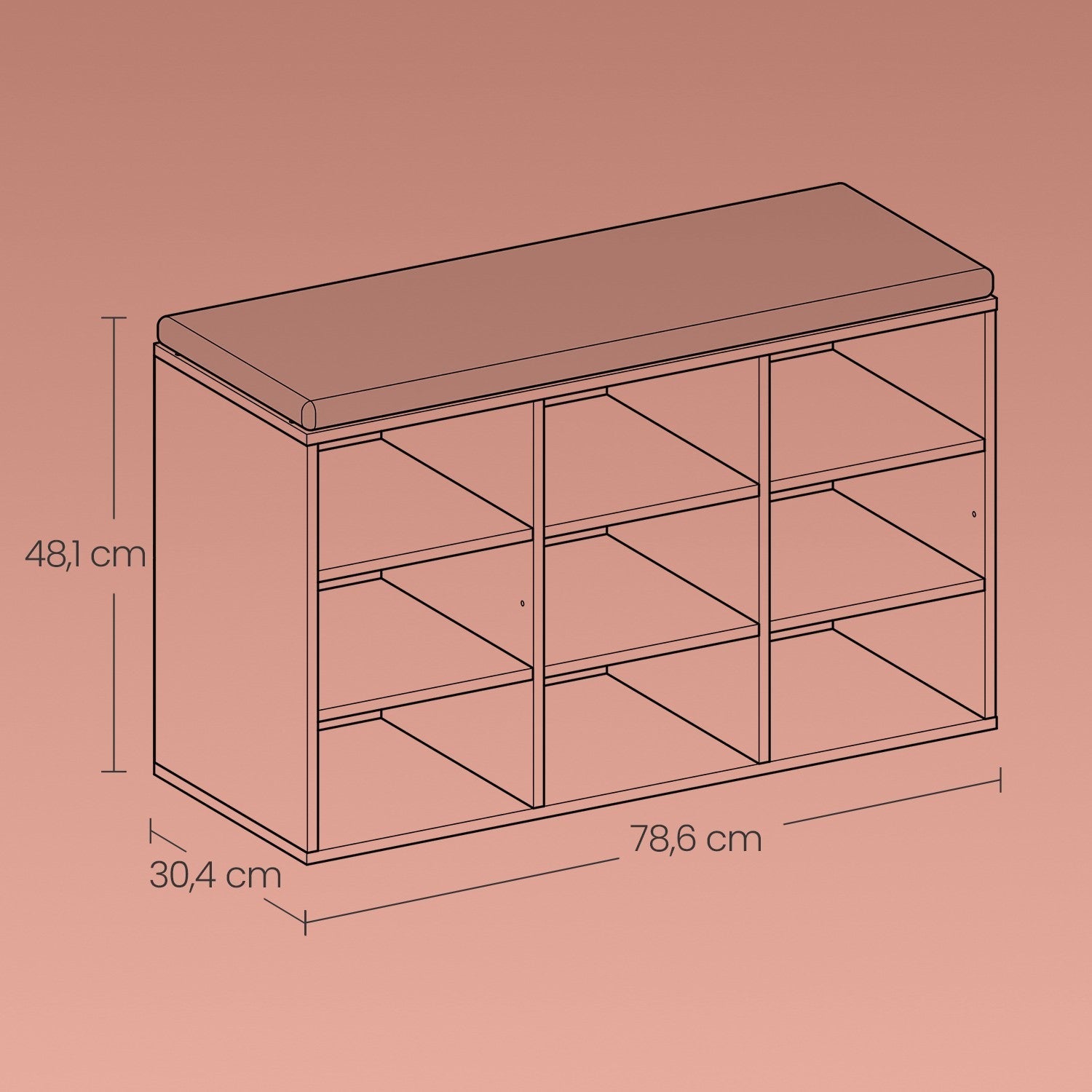 Shoe Bench - Wood - Neutral Color