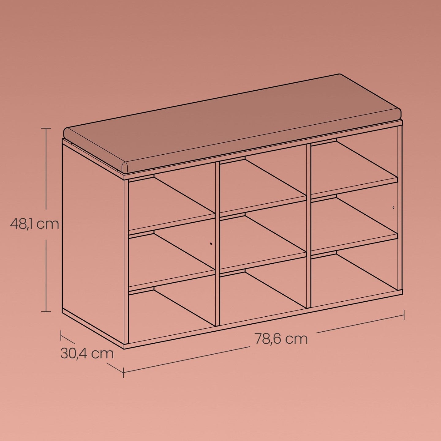Shoe Bench - Wood - Neutral Color