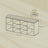 Shoe Bench - Wood - Natural Finish - 10-Compartment Storage with Padded Seat and Adjustable Shelves