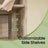 Shoe Bench - Wood - Natural Finish - 10-Compartment Storage with Padded Seat and Adjustable Shelves