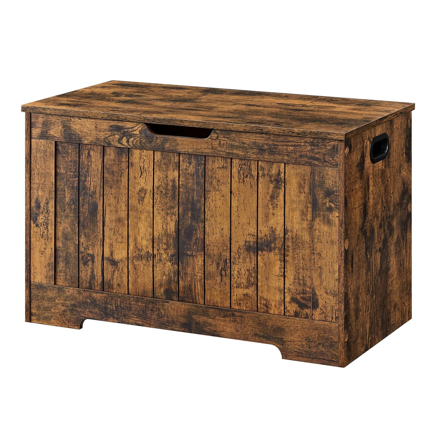 Storage Chest - Wood - Brown - with 2 Safety Hinges