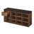 Shoe Bench - with Drawer and Open Compartments