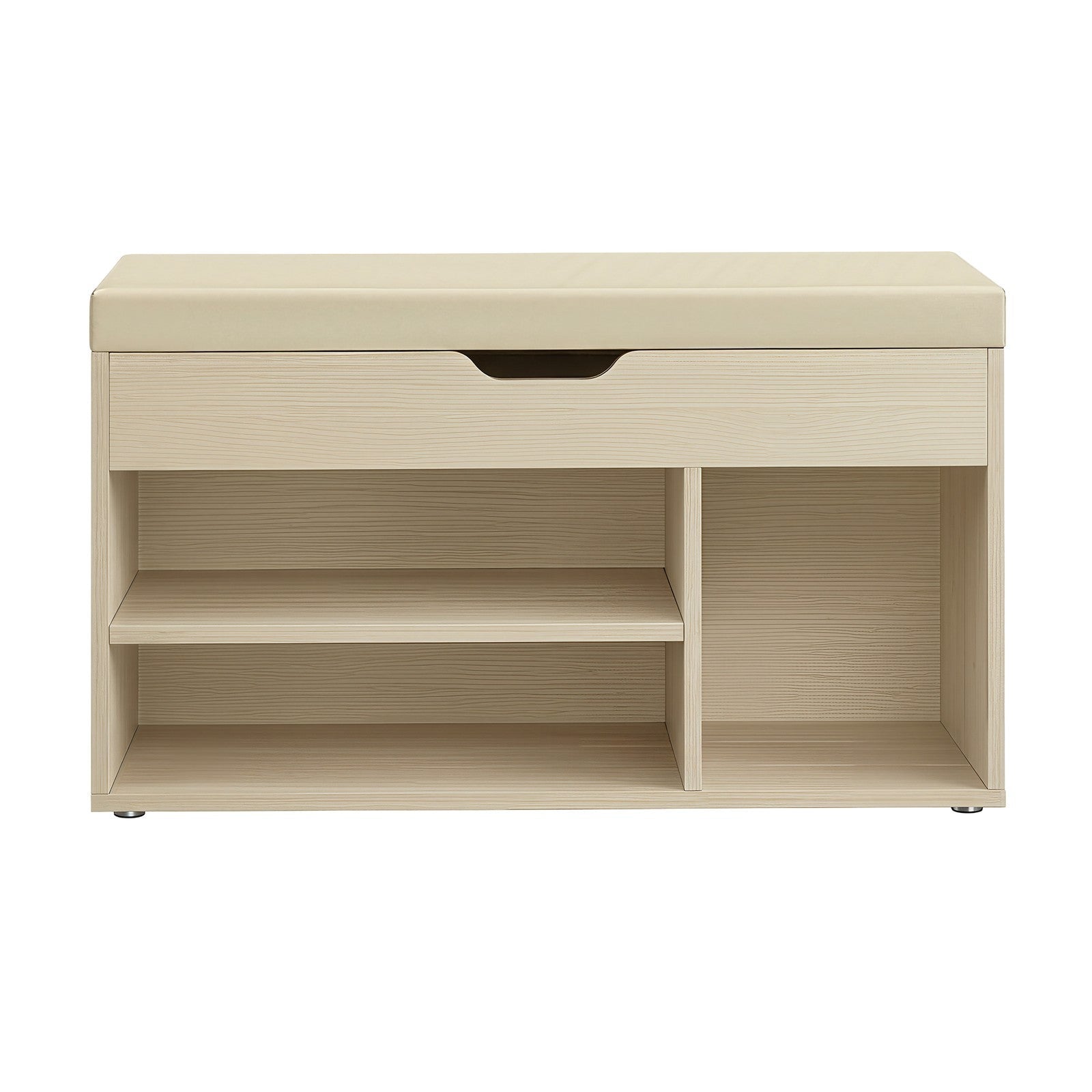 Shoe Storage Bench - Beige - Wooden