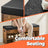 Entryway Storage Bench - Wood - Brown - Hidden Compartments with Padded Seat and Shoe Organiser