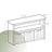 Toy Storage Organizer - Mobile with 3 Drawers - Wood - Laurel Green