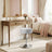 Height Adjustable Makeup Vanity Stool - 360° Swivel - PU Upholstery - Thick Cushion