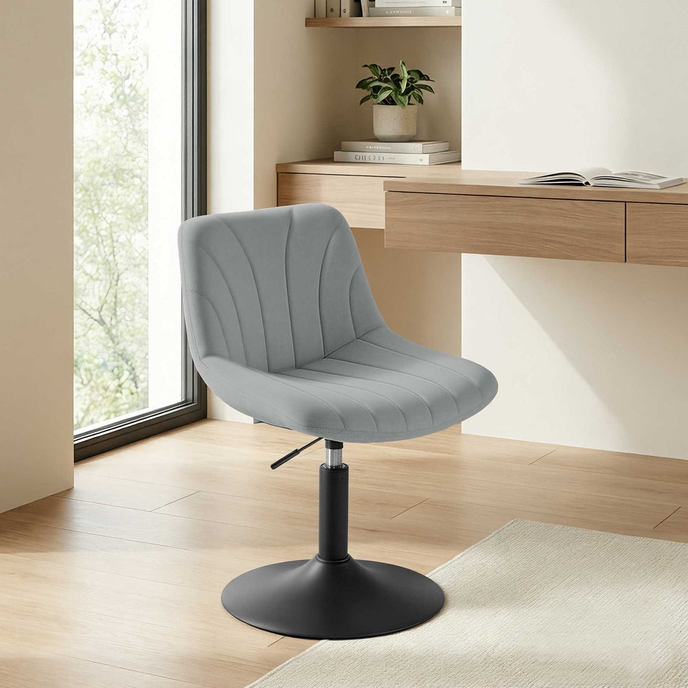 Velvet Dressing Table Chair - 360° Swivel - Adjustable Height
