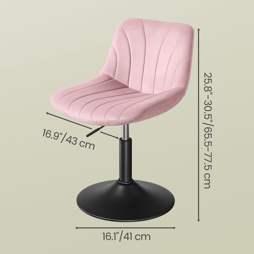 Velvet Dressing Table Chair - Height Adjustable
