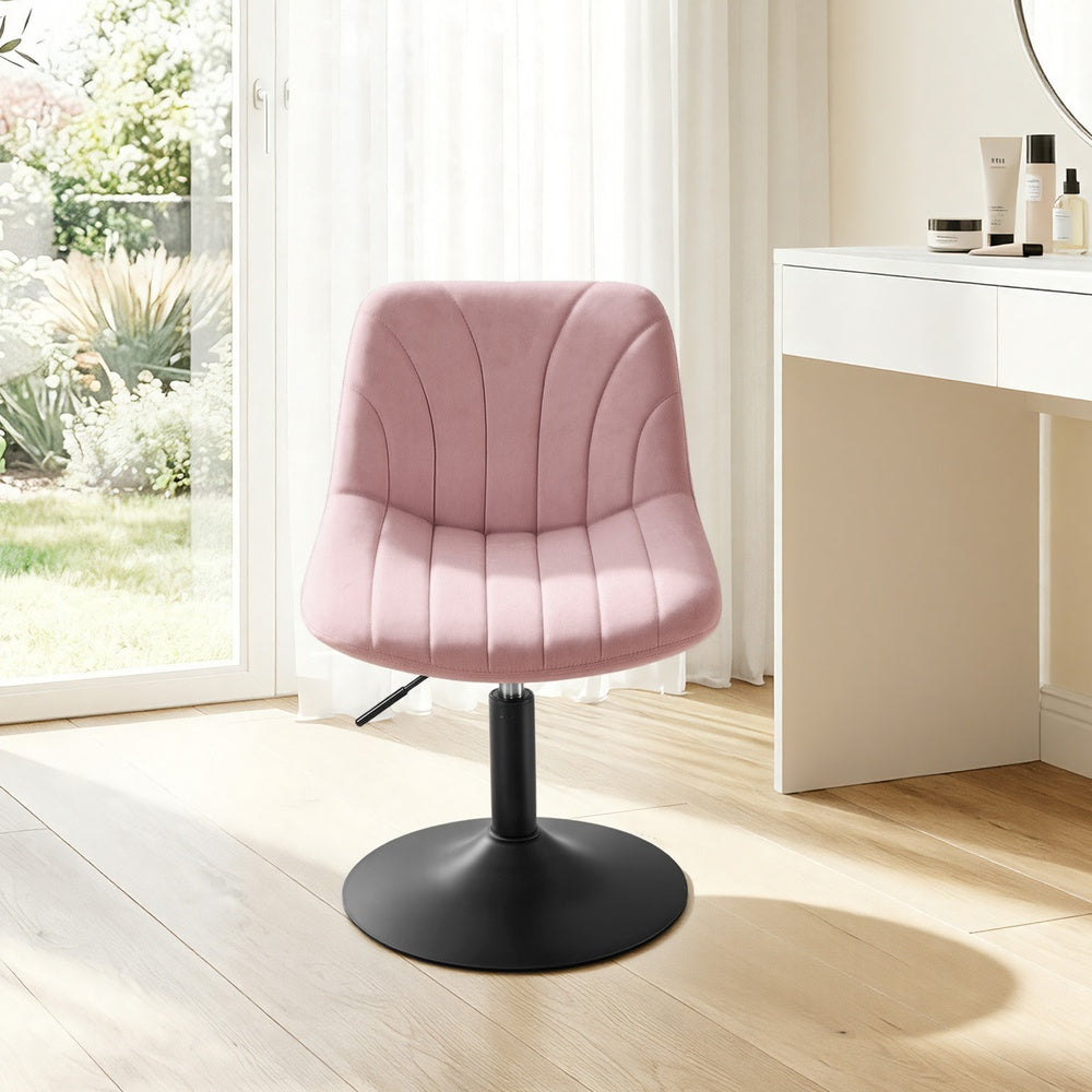 Velvet Dressing Table Chair - Height Adjustable