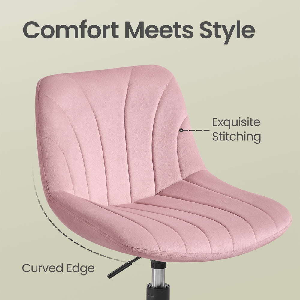 Velvet Dressing Table Chair - Height Adjustable