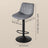 Adjustable Bar Stools - 2 Pack - PU Leather - 360° Swivel