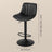 Adjustable Bar Stools - Set of 2 - PU Leather - 360° Swivel