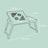 Bamboo Laptop Desk - 55L - Adjustable Height