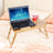 Bamboo Laptop Desk - 55L - Adjustable Height