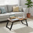 Bed Tray - Wood - Rustic Brown - Adjustable Tilting Top with Height Adjustable Folding Legs