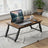 Bed Tray - Wood - Rustic Brown - Adjustable Tilting Top with Height Adjustable Folding Legs