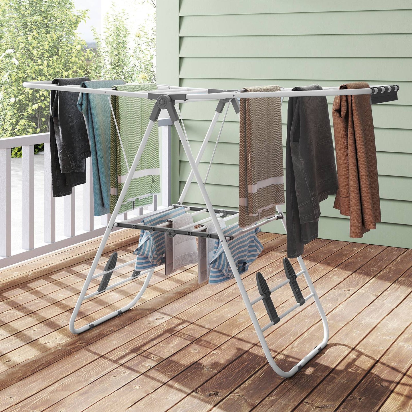 Drying Rack - 16M - Stainless Steel - Adjustable Wings