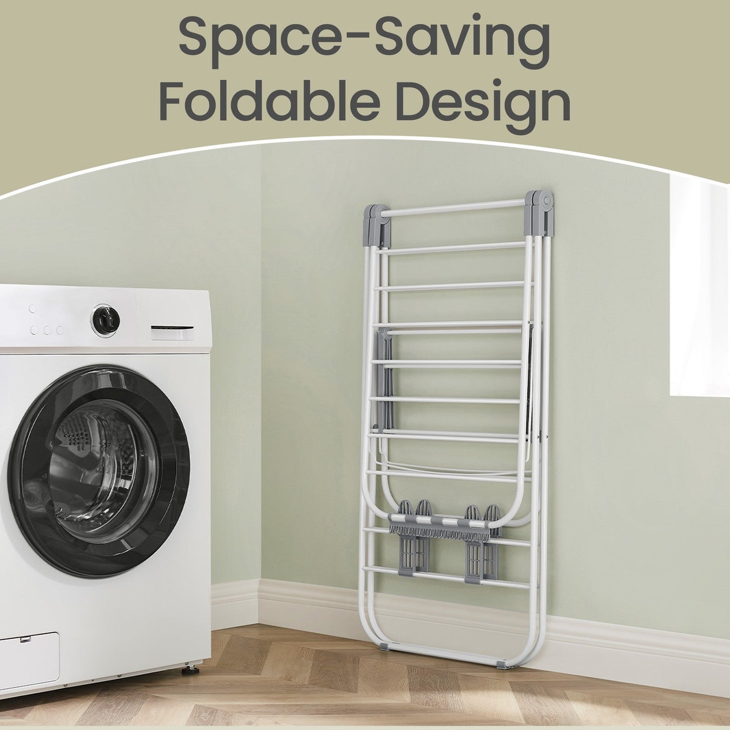 Drying Rack - 16M - Stainless Steel - Adjustable Wings