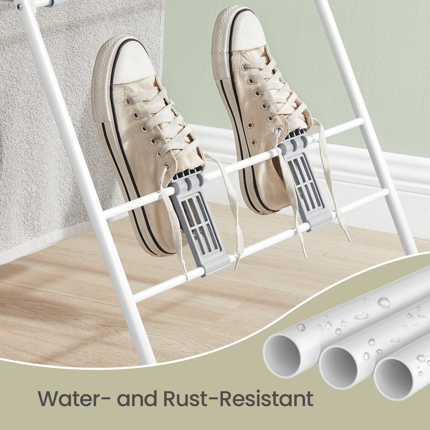 Drying Rack - 16M - Stainless Steel - Adjustable Wings