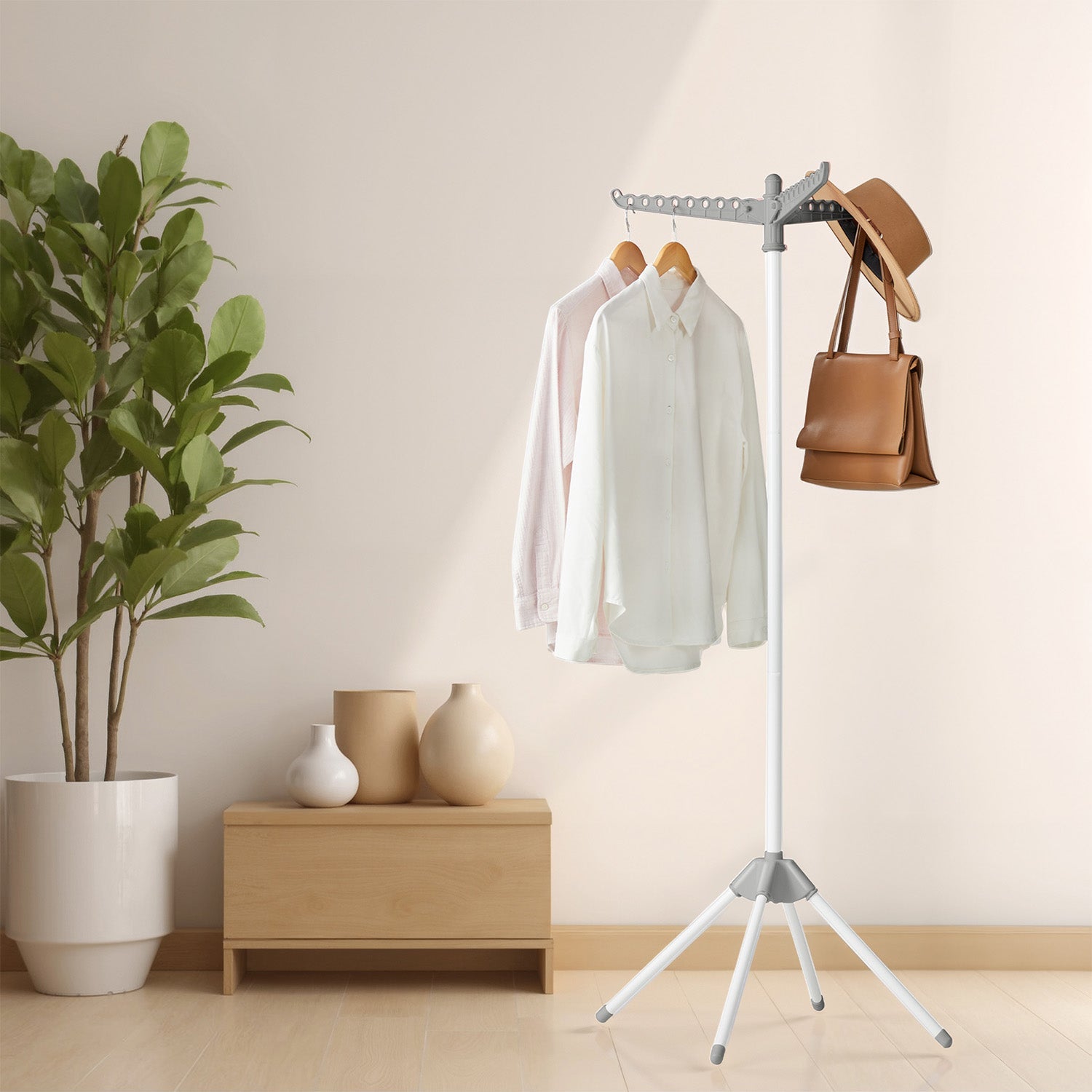 Clothes Drying Rack - Stainless Steel - Silver