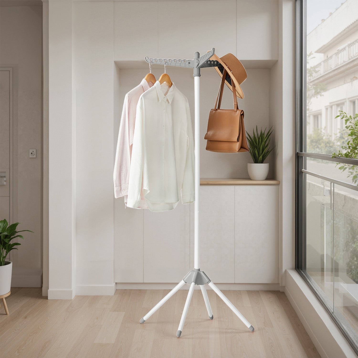 Clothes Drying Rack - Stainless Steel - Silver