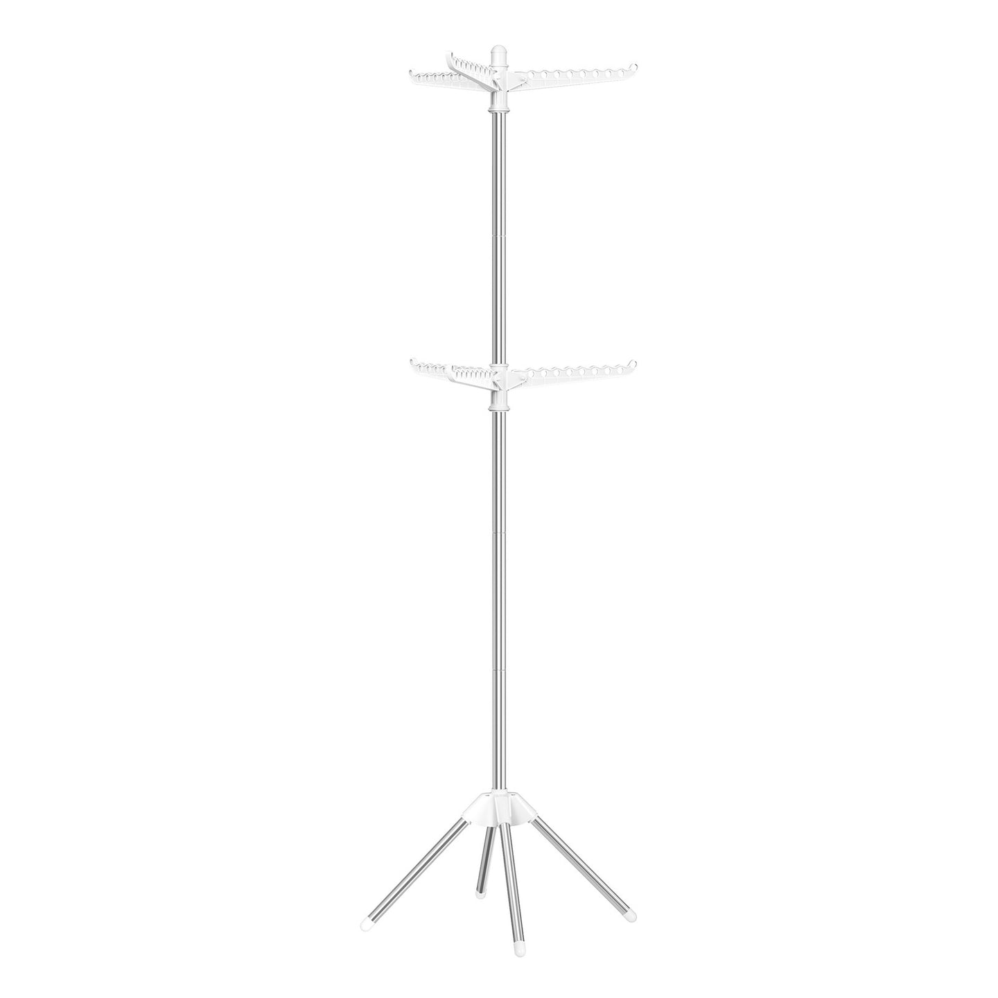 Clothes Drying Rack - Steel and Plastic - White