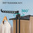 4-Tier Folding Laundry Drying Rack - Stainless Steel - Black - Indoor and Outdoor Use