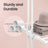 Folding Laundry Drying Rack - Stainless Steel - Gray - 4-Tier Design with Foldable Wings