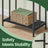 Freestanding Towel Rack - Metal - Ink Black and Ebony - 3-Tier with Storage Shelf and Hooks