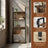 5-Tier Bookshelf, Book Shelf - Particleboard and Steel - Brown