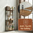 5-Tier Bookshelf, Book Shelf - Particleboard and Steel - Brown